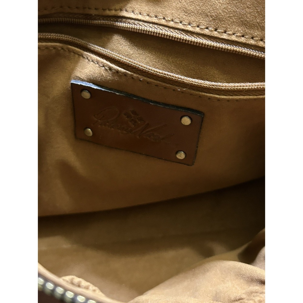 Patricia Nash Bordeaux Distressed Leather Shoulder Satchel